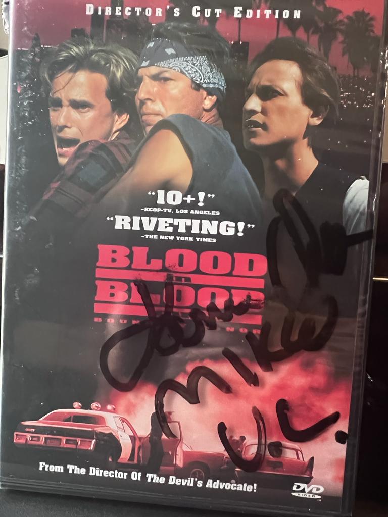 BLOOD IN BLOOD OUT MOVIE DVD SIGNED BY MIKLO-ACTOR DAMIAN CHAPA